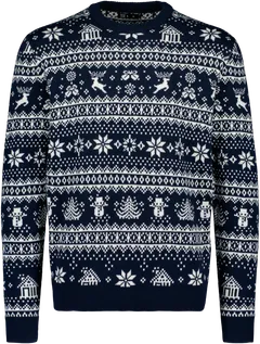 TEX miesten jouluneule Noel I967273 - Navy - 1