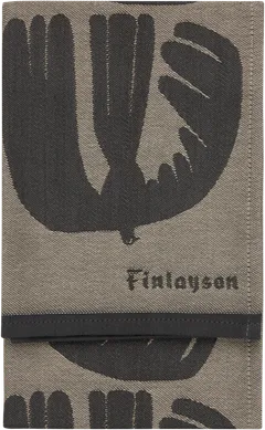 Finlayson keittiöpyyhe Rauha 2kpl 50x70cm musta/beige - 2