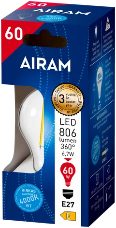 Airam LED Vakio 6,7W 806lm 4000K E27 kirkas - 2
