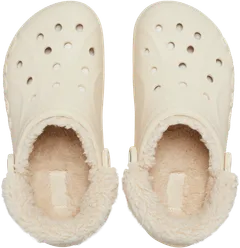 Baya Lined Fuzz Strap Clog - WINTER WHITE - 4