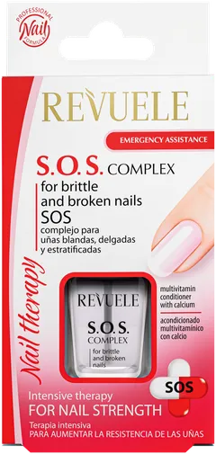 Revuele nail therapy S.O.S. hauraille & lohkeileville kynsille 10ml - 1
