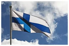 Flagmore Suomen lippu no 10, neuloslippu 165x268cm - 1