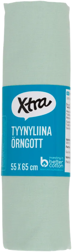 Xtra tyynyliina Uni 55 x 65 cm vaaleanvihreä - 2