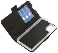 Wave Book Case, Nokia C02, Musta - 4