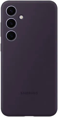 Samsung S24+ silikonisuoja tumma violetti - 1