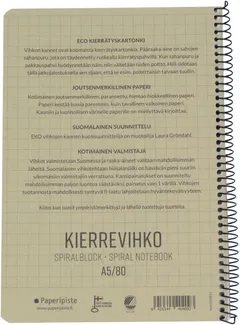 Paperipiste Kierrevihko A5/80 EKO 7x7mm ruudut - 2