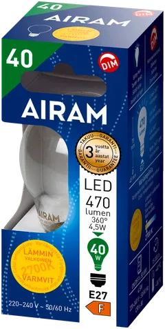 Airam LED koriste 4,5W E27 470LM himmennettävä kirkas - 2