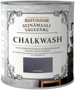 Rust-Oleum Chalkwash 1l seinämaali vesiohenteinen sininen - 1