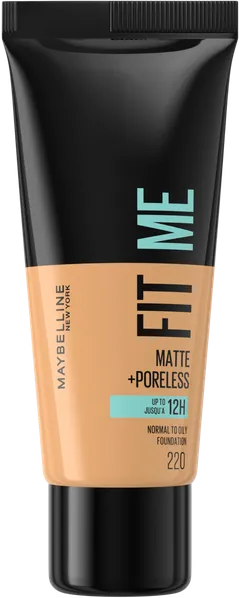 Maybelline New York Fit Me Matte+Poreless -meikkivoide 220 Natural Beige 30ml - 1