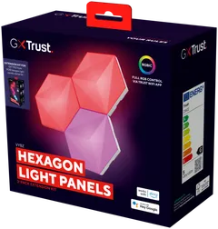 Trust Valopaneelin 3kpl lisäpakkaus GXT 903 Vybz RGB Hexagon - 3