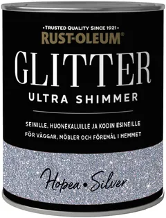 Rust-Oleum Glitte Ultra shimmer 750ML Silver Seinämaali - 1
