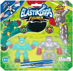 Elastikorps Nano Fighters -kamppailufiguurit 2 kpl - 2