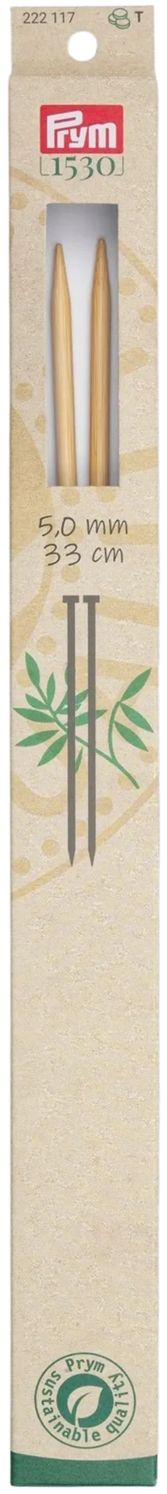 Prym neulepuikko 5,0 33cm bambua - 1