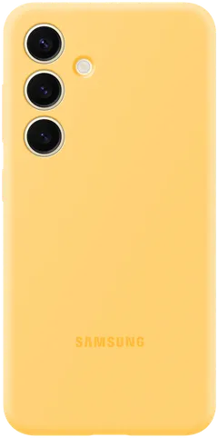 Samsung S24 silikonisuoja keltainen - 1