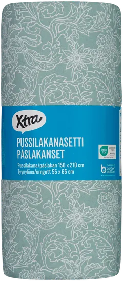 Xtra pussilakanasetti Avanti 150x210 cm, vihreä - 2