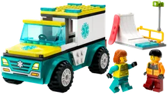 LEGO City Great Vehicles 60403 Ambulanssi ja lumilautailija - 4