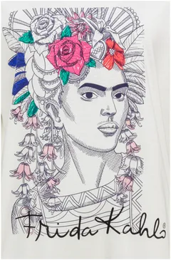 Frida Kahlo naisten t-paita - Off white - 3