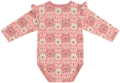 Ciraf vauvojen body nallet 250b244114 - pink bears aop - 2