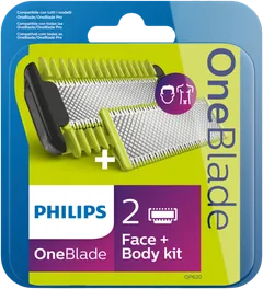 OneBlade vaihtoterät Face&Body QP620/50 - 1