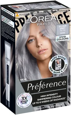 L'Oréal Paris Préférence Vivid Colours Silver Grey intensiivinen kestoväri 1kpl - 1