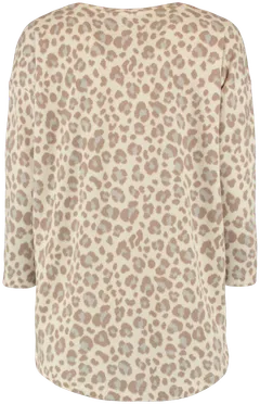 Hailys naisten pusero Mia PO1702038 - 6702 beige leo - 3