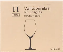 House valkoviinilasi Serene 36 cl 6-pack - 3