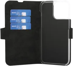Wave MagSafe -yhteensopiva Book Case, Apple iPhone 15 Pro Max, Musta - 4