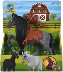 Simba Toys Nature World, flokattu hevonen, 19 cm, 4 erilaista, lajitelma, myydään yksittäin - 2