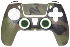 Hama 6-in-1 lisätarvikesarja PlayStation 5 -ohjaimelle, Camouflage - 2