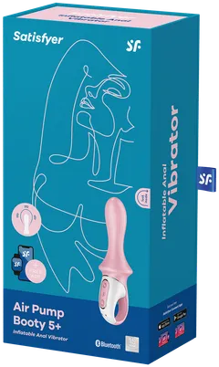 Satisfyer anaalivibraattori Air Pump Booty 5+ punainen - 6