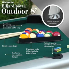 Blackwood Biljardipöytä Outdoor 8’ - 4