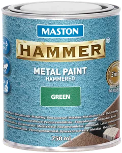 Maston metallimaali Hammer Vasaralakka vihreä 750 ml - 1