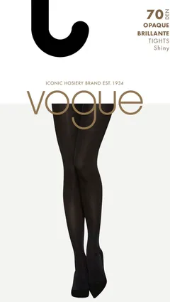 Vogue Opaque Brillante 3D sukkahousut 70 den - BLACK - 1