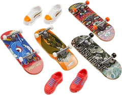 Hot Wheels Skate Fingerboard & Shoe 4 Pack - 3