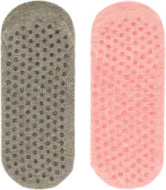 Danskin naisten joogasukat 545D322401 2-pack - PINK/GREY - 2