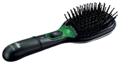 BRAUN HIUSHARJA - BR710 BLACK SATIN HAIR BRUSH SB 7 Satin Hair Brush IONTEC. Satin Brush -hiusharja, jonka IONTECH -järjestelmä vähentää staattisuutta ja kitkaa. Sisältää säilytyspussin. - 4
