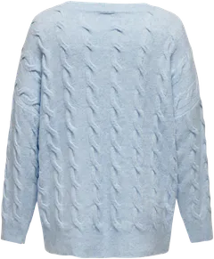 Only Carmakoma naisten neule Carjeanett - Cashmere Blue - 2