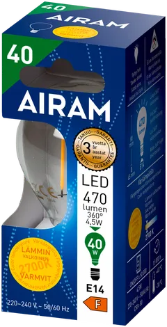 Airam LED 4,5W mainos filamentti E14 470lm 2700K - 2