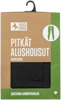 Black Horse pitkät alushousut - MUSTA - 2