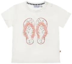Dirkje lasten yksivärinen t-paita, jossa on applikointi edessä R50322 - WHITE - 1