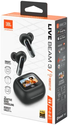 JBL Bluetooth vastamelunappikuulokkeet Live Beam 3 musta - 14