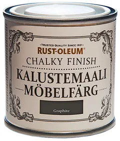 Rust-Oleum Metallic Finish 125ml kalustemaali vesiohenteinen hajuton runsaspigmenttinen tummanharmaa - 1