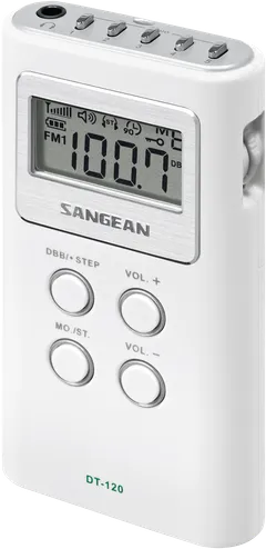 Sangean taskuradio DT-120 valkoinen - 1