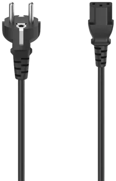 Hama Laitevirtajohto, CEE 7/7 (Type E ja F/Schuko) - 3-pin IEC13, 1,5 m, musta - 1