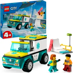 LEGO City Great Vehicles 60403 Ambulanssi ja lumilautailija - 1