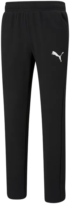 Puma miesten collegehousut ESS Logo Pants TR op - BLACK - 1