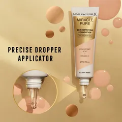 Max Factor Miracle Pure Foundation 50 Natural Rose 30 ml - 4