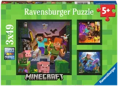 Ravensburger Minecraft Biomes 3x49p palapeli - 1