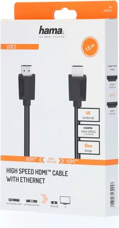 Hama High-Speed HDMI™ Cable, 4K, uros - uros, Ethernet, 1,5 m - 5