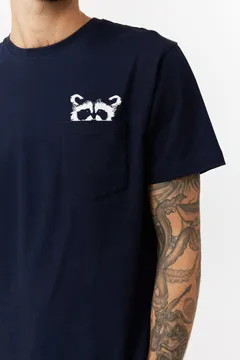 Finlayson Arkismi miesten T-paita taskulla Pesue - Dark blue - 5
